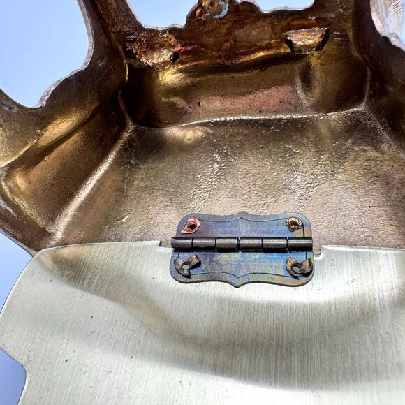 Miniature Gold Metal French Style Vitrine Plastic Shelf insert Red Velvet - Picture 8 of 16